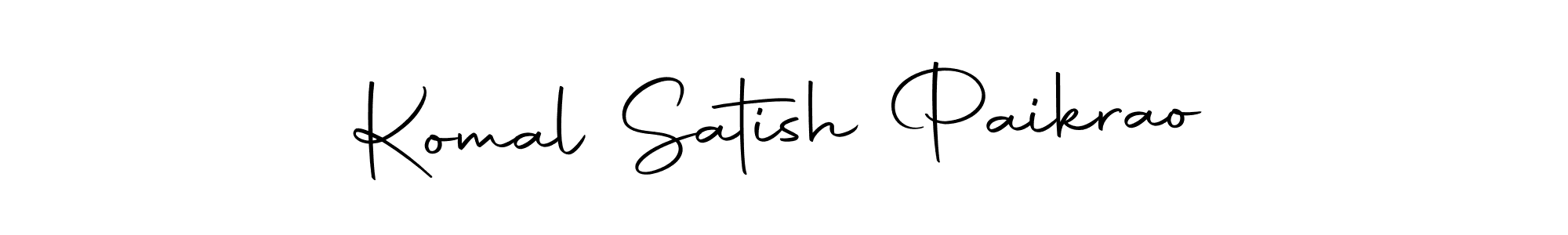 Make a beautiful signature design for name Komal Satish Paikrao. With this signature (Autography-DOLnW) style, you can create a handwritten signature for free. Komal Satish Paikrao signature style 10 images and pictures png
