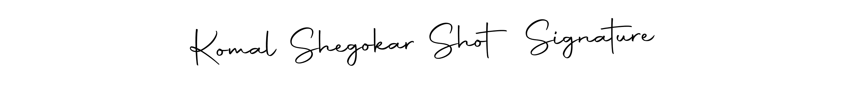 Design your own signature with our free online signature maker. With this signature software, you can create a handwritten (Autography-DOLnW) signature for name Komal Shegokar Shot Signature. Komal Shegokar Shot Signature signature style 10 images and pictures png