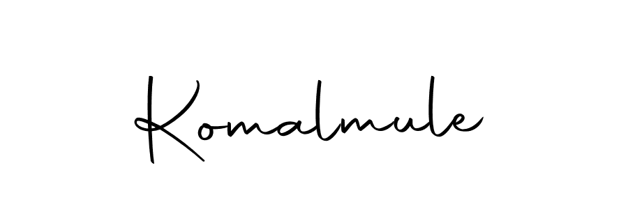 Design your own signature with our free online signature maker. With this signature software, you can create a handwritten (Autography-DOLnW) signature for name Komalmule. Komalmule signature style 10 images and pictures png
