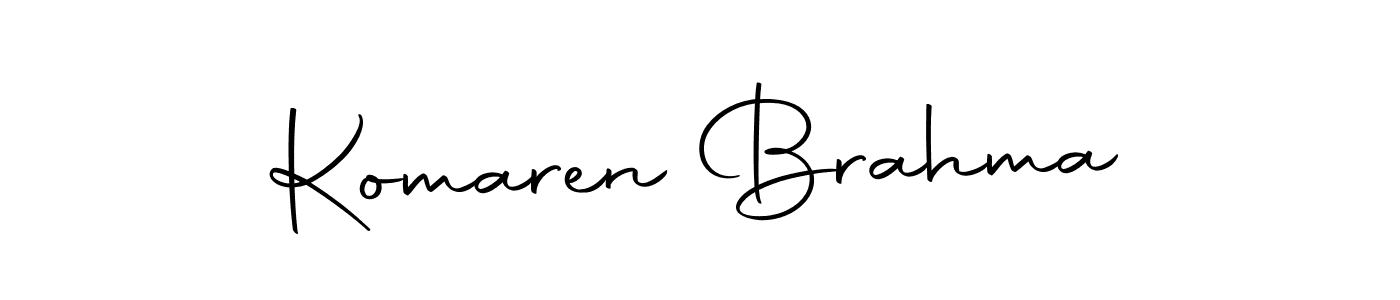 Design your own signature with our free online signature maker. With this signature software, you can create a handwritten (Autography-DOLnW) signature for name Komaren Brahma. Komaren Brahma signature style 10 images and pictures png