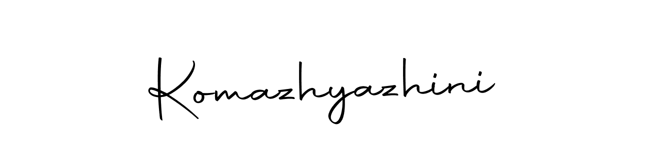 Use a signature maker to create a handwritten signature online. With this signature software, you can design (Autography-DOLnW) your own signature for name Komazhyazhini. Komazhyazhini signature style 10 images and pictures png