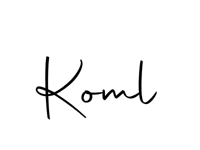 The best way (Autography-DOLnW) to make a short signature is to pick only two or three words in your name. The name Koml include a total of six letters. For converting this name. Koml signature style 10 images and pictures png