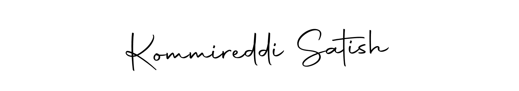 How to make Kommireddi Satish name signature. Use Autography-DOLnW style for creating short signs online. This is the latest handwritten sign. Kommireddi Satish signature style 10 images and pictures png