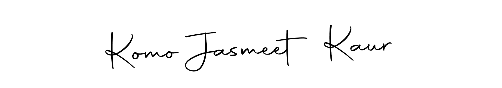 The best way (Autography-DOLnW) to make a short signature is to pick only two or three words in your name. The name Komo Jasmeet Kaur include a total of six letters. For converting this name. Komo Jasmeet Kaur signature style 10 images and pictures png