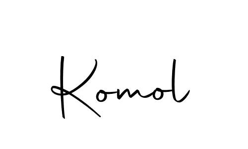 Create a beautiful signature design for name Komol. With this signature (Autography-DOLnW) fonts, you can make a handwritten signature for free. Komol signature style 10 images and pictures png