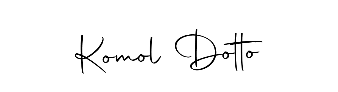 Create a beautiful signature design for name Komol Dotto. With this signature (Autography-DOLnW) fonts, you can make a handwritten signature for free. Komol Dotto signature style 10 images and pictures png