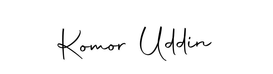 Komor Uddin stylish signature style. Best Handwritten Sign (Autography-DOLnW) for my name. Handwritten Signature Collection Ideas for my name Komor Uddin. Komor Uddin signature style 10 images and pictures png