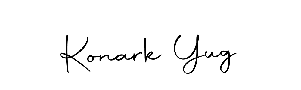 Design your own signature with our free online signature maker. With this signature software, you can create a handwritten (Autography-DOLnW) signature for name Konark Yug. Konark Yug signature style 10 images and pictures png