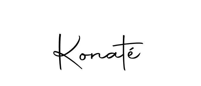 Make a beautiful signature design for name Konaté. With this signature (Autography-DOLnW) style, you can create a handwritten signature for free. Konaté signature style 10 images and pictures png