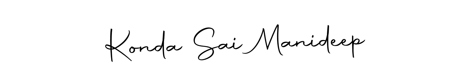 Create a beautiful signature design for name Konda Sai Manideep. With this signature (Autography-DOLnW) fonts, you can make a handwritten signature for free. Konda Sai Manideep signature style 10 images and pictures png