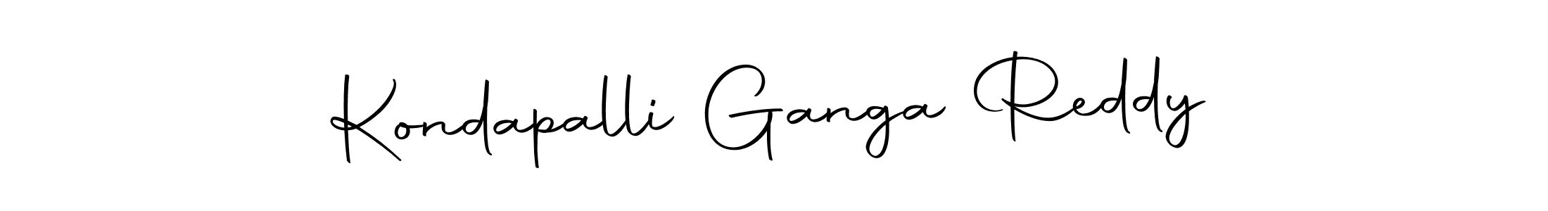 Create a beautiful signature design for name Kondapalli Ganga Reddy. With this signature (Autography-DOLnW) fonts, you can make a handwritten signature for free. Kondapalli Ganga Reddy signature style 10 images and pictures png