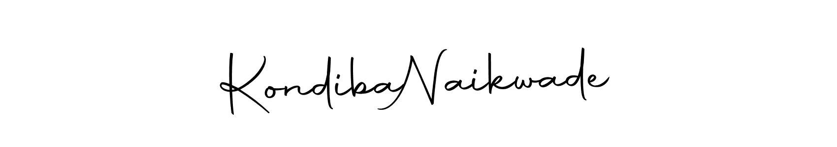 Create a beautiful signature design for name Kondiba  Naikwade. With this signature (Autography-DOLnW) fonts, you can make a handwritten signature for free. Kondiba  Naikwade signature style 10 images and pictures png