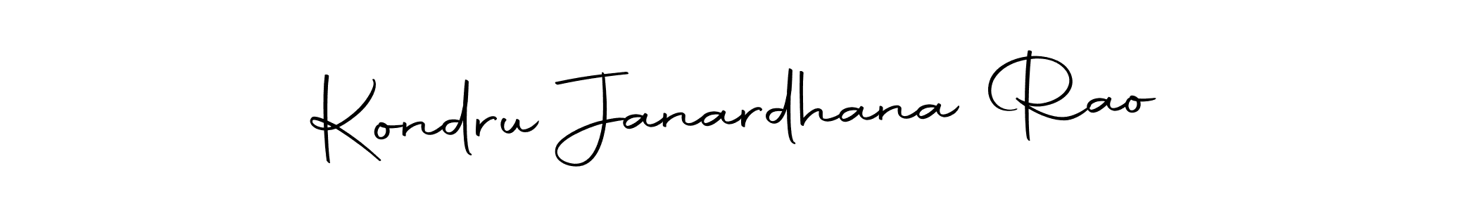 Make a short Kondru Janardhana Rao signature style. Manage your documents anywhere anytime using Autography-DOLnW. Create and add eSignatures, submit forms, share and send files easily. Kondru Janardhana Rao signature style 10 images and pictures png