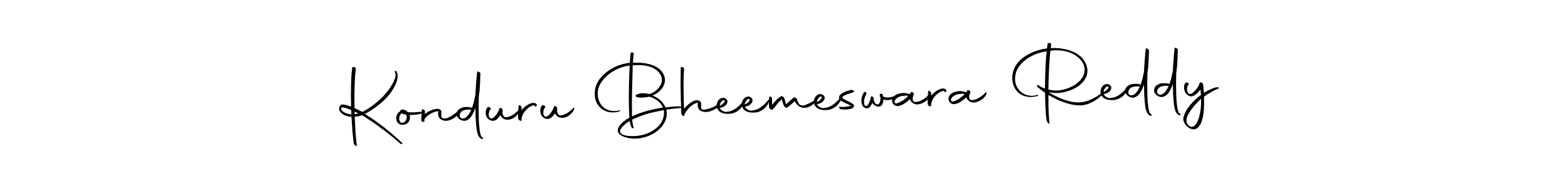 Create a beautiful signature design for name Konduru Bheemeswara Reddy. With this signature (Autography-DOLnW) fonts, you can make a handwritten signature for free. Konduru Bheemeswara Reddy signature style 10 images and pictures png