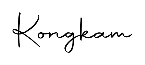 The Autography-DOLnW font transforms the name Kongkam into an executive sign with sharp precision and distinguished character. Kongkam signature style 10 images and pictures png