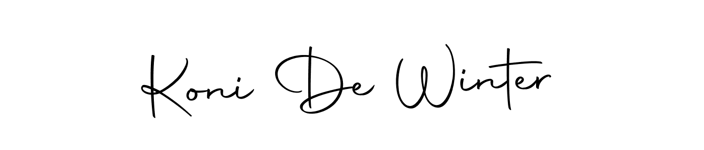 Best and Professional Signature Style for Koni De Winter. Autography-DOLnW Best Signature Style Collection. Koni De Winter signature style 10 images and pictures png