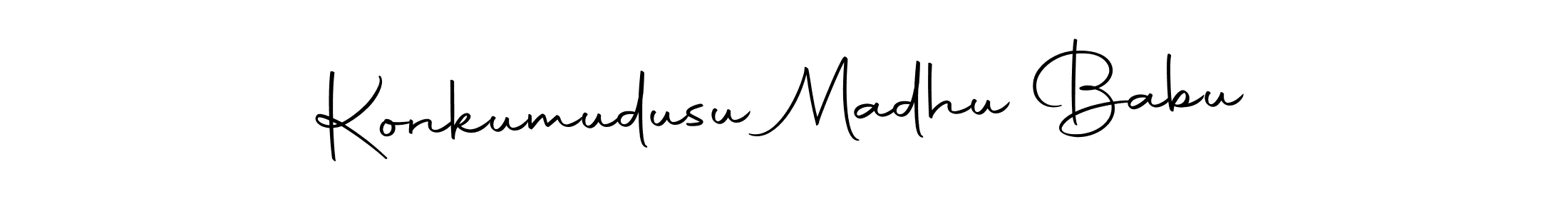 It looks lik you need a new signature style for name Konkumudusu Madhu Babu. Design unique handwritten (Autography-DOLnW) signature with our free signature maker in just a few clicks. Konkumudusu Madhu Babu signature style 10 images and pictures png