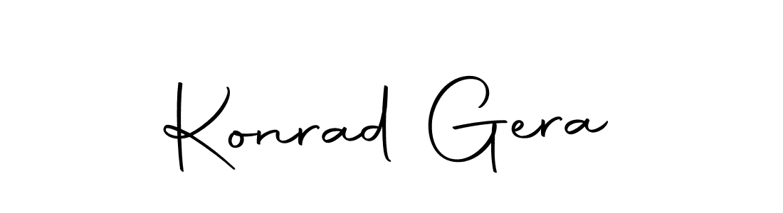 How to make Konrad Gera signature? Autography-DOLnW is a professional autograph style. Create handwritten signature for Konrad Gera name. Konrad Gera signature style 10 images and pictures png