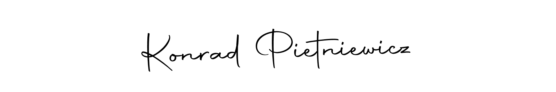 Here are the top 10 professional signature styles for the name Konrad Pietniewicz. These are the best autograph styles you can use for your name. Konrad Pietniewicz signature style 10 images and pictures png