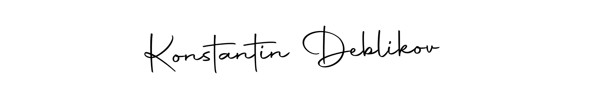 Make a short Konstantin Deblikov signature style. Manage your documents anywhere anytime using Autography-DOLnW. Create and add eSignatures, submit forms, share and send files easily. Konstantin Deblikov signature style 10 images and pictures png
