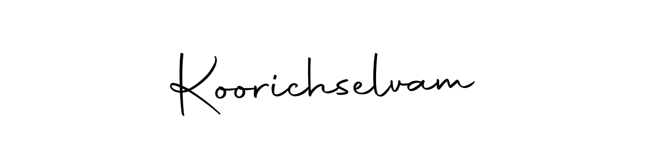 Create a beautiful signature design for name Koorichselvam. With this signature (Autography-DOLnW) fonts, you can make a handwritten signature for free. Koorichselvam signature style 10 images and pictures png