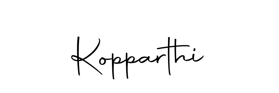 Make a beautiful signature design for name Kopparthi. With this signature (Autography-DOLnW) style, you can create a handwritten signature for free. Kopparthi signature style 10 images and pictures png