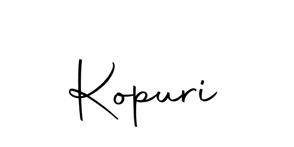 Use a signature maker to create a handwritten signature online. With this signature software, you can design (Autography-DOLnW) your own signature for name Kopuri. Kopuri signature style 10 images and pictures png