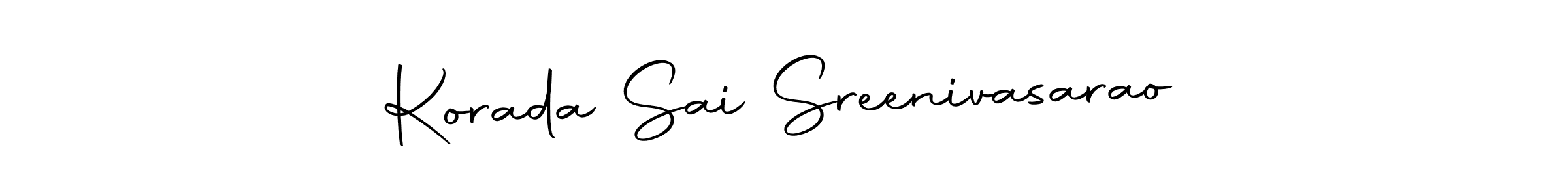 Make a beautiful signature design for name Korada Sai Sreenivasarao. With this signature (Autography-DOLnW) style, you can create a handwritten signature for free. Korada Sai Sreenivasarao signature style 10 images and pictures png