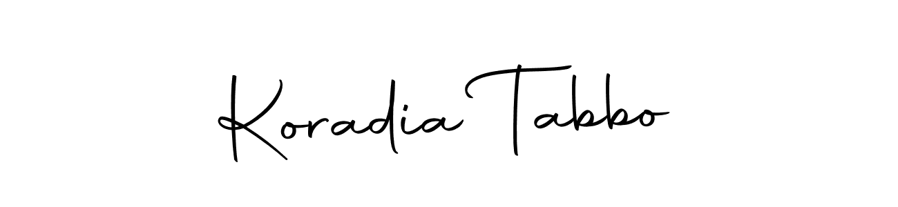 How to Draw Koradia Tabbo signature style? Autography-DOLnW is a latest design signature styles for name Koradia Tabbo. Koradia Tabbo signature style 10 images and pictures png