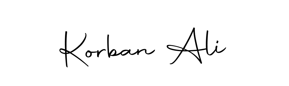 You can use this online signature creator to create a handwritten signature for the name Korban Ali. This is the best online autograph maker. Korban Ali signature style 10 images and pictures png