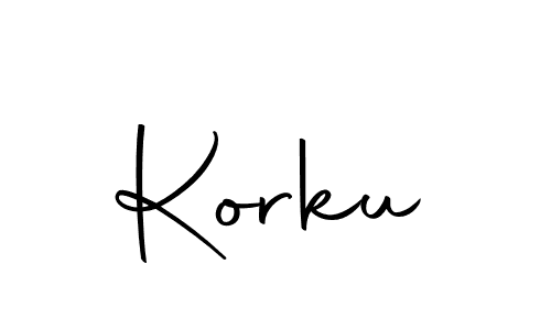 Create a beautiful signature design for name Korku. With this signature (Autography-DOLnW) fonts, you can make a handwritten signature for free. Korku signature style 10 images and pictures png