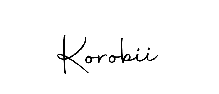 How to make Korobii name signature. Use Autography-DOLnW style for creating short signs online. This is the latest handwritten sign. Korobii signature style 10 images and pictures png