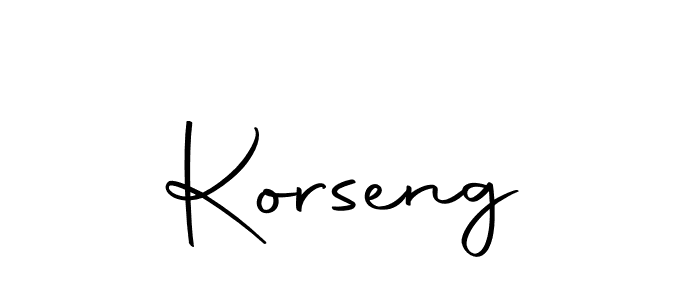 Korseng stylish signature style. Best Handwritten Sign (Autography-DOLnW) for my name. Handwritten Signature Collection Ideas for my name Korseng. Korseng signature style 10 images and pictures png