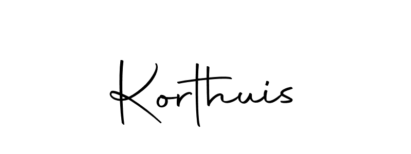 Design your own signature with our free online signature maker. With this signature software, you can create a handwritten (Autography-DOLnW) signature for name Korthuis. Korthuis signature style 10 images and pictures png