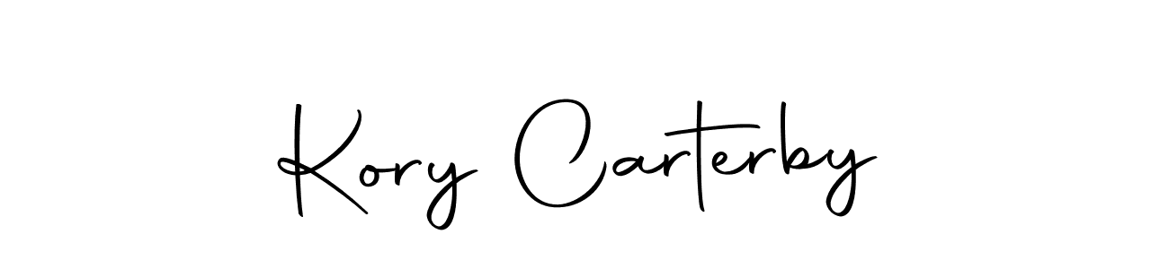 Create a beautiful signature design for name Kory Carterby. With this signature (Autography-DOLnW) fonts, you can make a handwritten signature for free. Kory Carterby signature style 10 images and pictures png