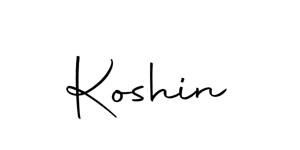 Design your own signature with our free online signature maker. With this signature software, you can create a handwritten (Autography-DOLnW) signature for name Koshin. Koshin signature style 10 images and pictures png