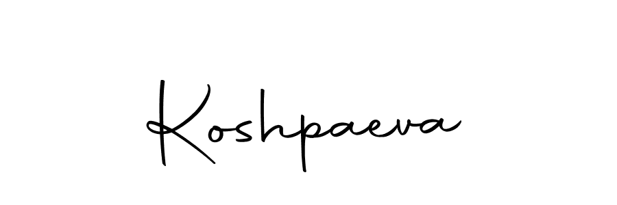 Create a beautiful signature design for name Koshpaeva. With this signature (Autography-DOLnW) fonts, you can make a handwritten signature for free. Koshpaeva signature style 10 images and pictures png