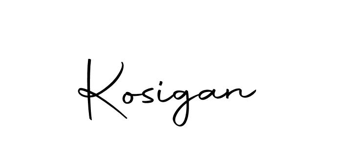 Design your own signature with our free online signature maker. With this signature software, you can create a handwritten (Autography-DOLnW) signature for name Kosigan. Kosigan signature style 10 images and pictures png