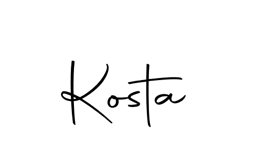 How to make Kosta signature? Autography-DOLnW is a professional autograph style. Create handwritten signature for Kosta name. Kosta signature style 10 images and pictures png