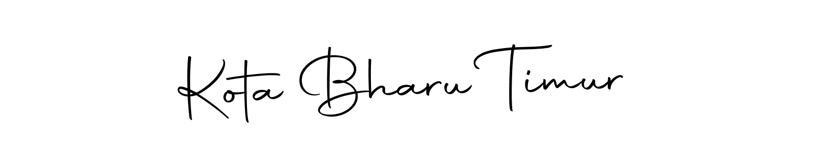 Make a beautiful signature design for name Kota Bharu Timur. With this signature (Autography-DOLnW) style, you can create a handwritten signature for free. Kota Bharu Timur signature style 10 images and pictures png