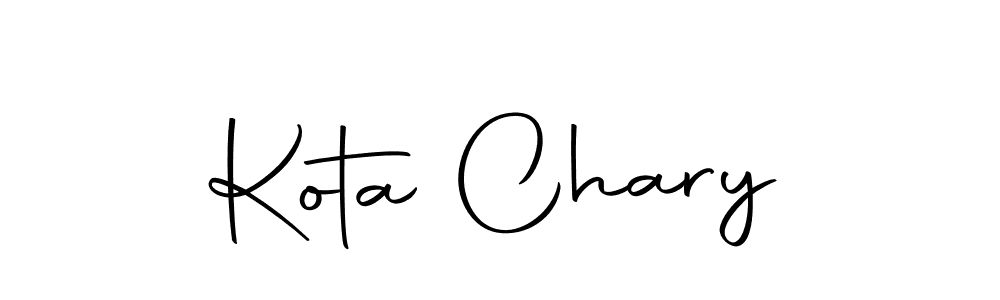 Use a signature maker to create a handwritten signature online. With this signature software, you can design (Autography-DOLnW) your own signature for name Kota Chary. Kota Chary signature style 10 images and pictures png