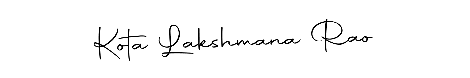 Make a short Kota Lakshmana Rao signature style. Manage your documents anywhere anytime using Autography-DOLnW. Create and add eSignatures, submit forms, share and send files easily. Kota Lakshmana Rao signature style 10 images and pictures png