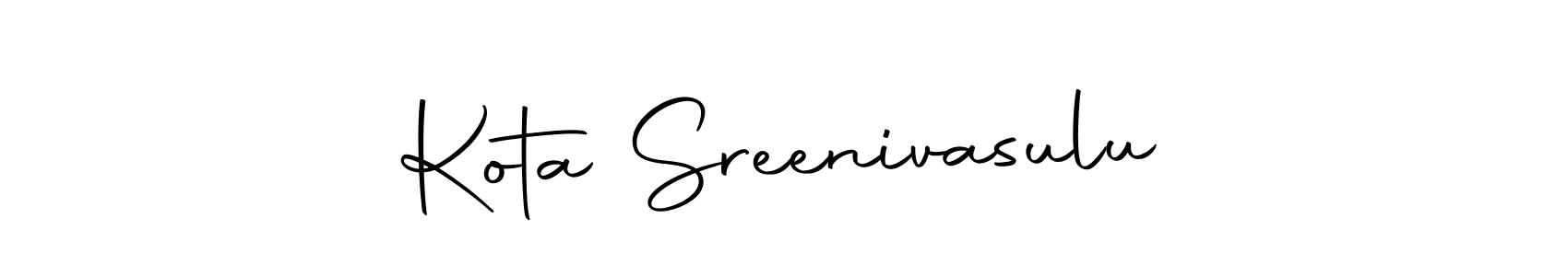 Make a beautiful signature design for name Kota Sreenivasulu. With this signature (Autography-DOLnW) style, you can create a handwritten signature for free. Kota Sreenivasulu signature style 10 images and pictures png