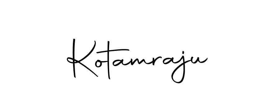 Create a beautiful signature design for name Kotamraju. With this signature (Autography-DOLnW) fonts, you can make a handwritten signature for free. Kotamraju signature style 10 images and pictures png