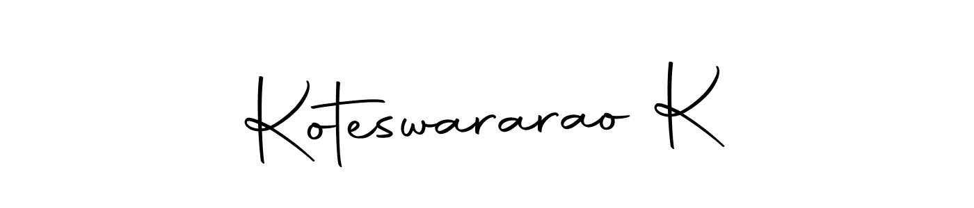 Make a short Koteswararao K signature style. Manage your documents anywhere anytime using Autography-DOLnW. Create and add eSignatures, submit forms, share and send files easily. Koteswararao K signature style 10 images and pictures png
