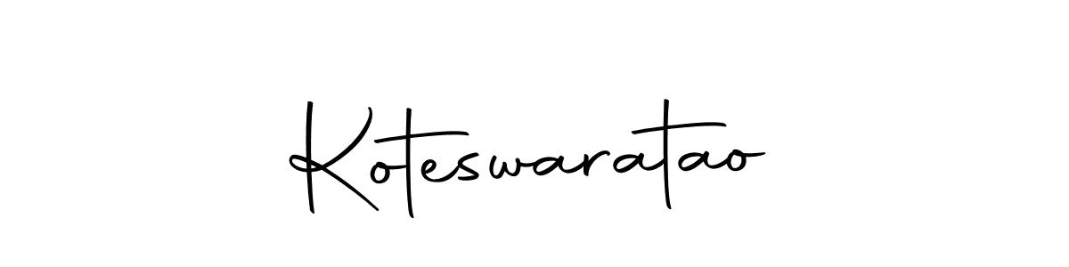 Create a beautiful signature design for name Koteswaratao. With this signature (Autography-DOLnW) fonts, you can make a handwritten signature for free. Koteswaratao signature style 10 images and pictures png