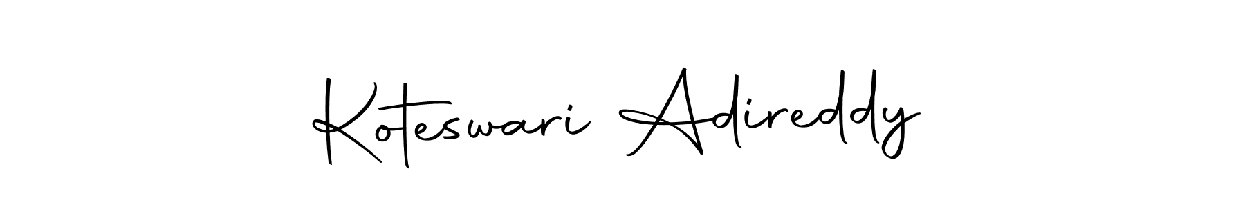 Use a signature maker to create a handwritten signature online. With this signature software, you can design (Autography-DOLnW) your own signature for name Koteswari Adireddy. Koteswari Adireddy signature style 10 images and pictures png