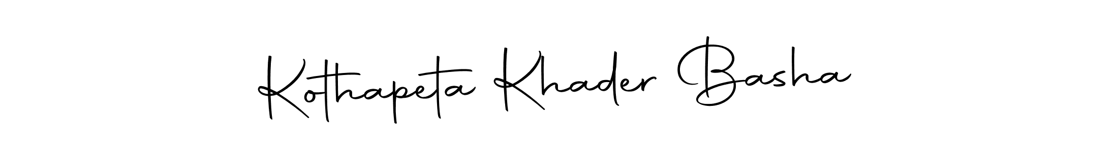 This is the best signature style for the Kothapeta Khader Basha name. Also you like these signature font (Autography-DOLnW). Mix name signature. Kothapeta Khader Basha signature style 10 images and pictures png