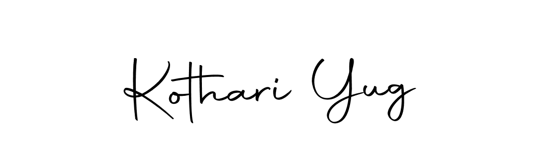 You should practise on your own different ways (Autography-DOLnW) to write your name (Kothari Yug) in signature. don't let someone else do it for you. Kothari Yug signature style 10 images and pictures png