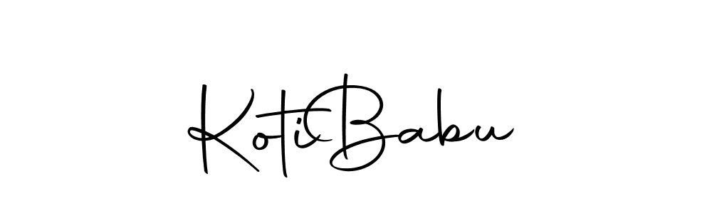Similarly Autography-DOLnW is the best handwritten signature design. Signature creator online .You can use it as an online autograph creator for name Koti  Babu. Koti  Babu signature style 10 images and pictures png